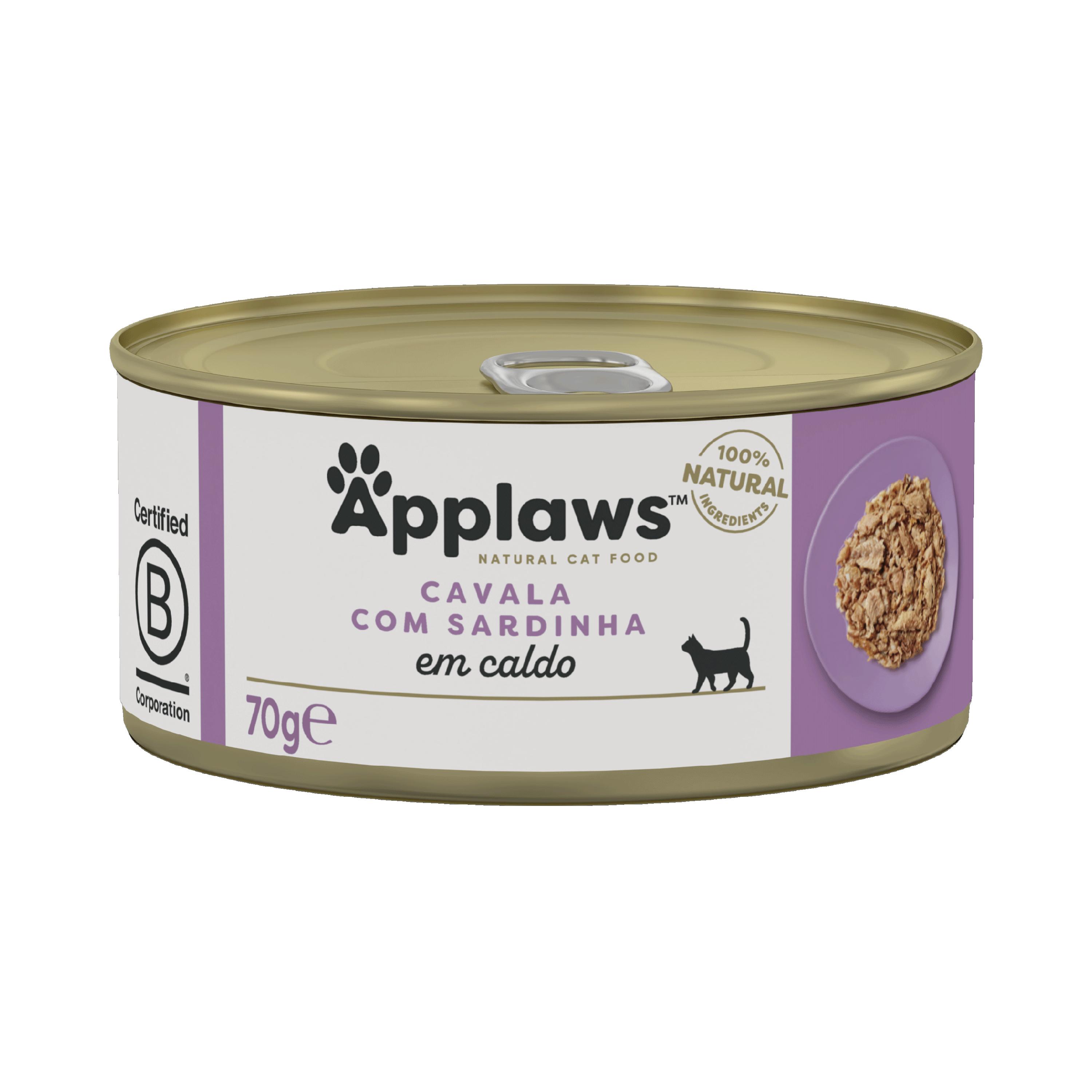 Ração Úmida para Gatos Sabor Cavala com Sardinha em Caldo 70g