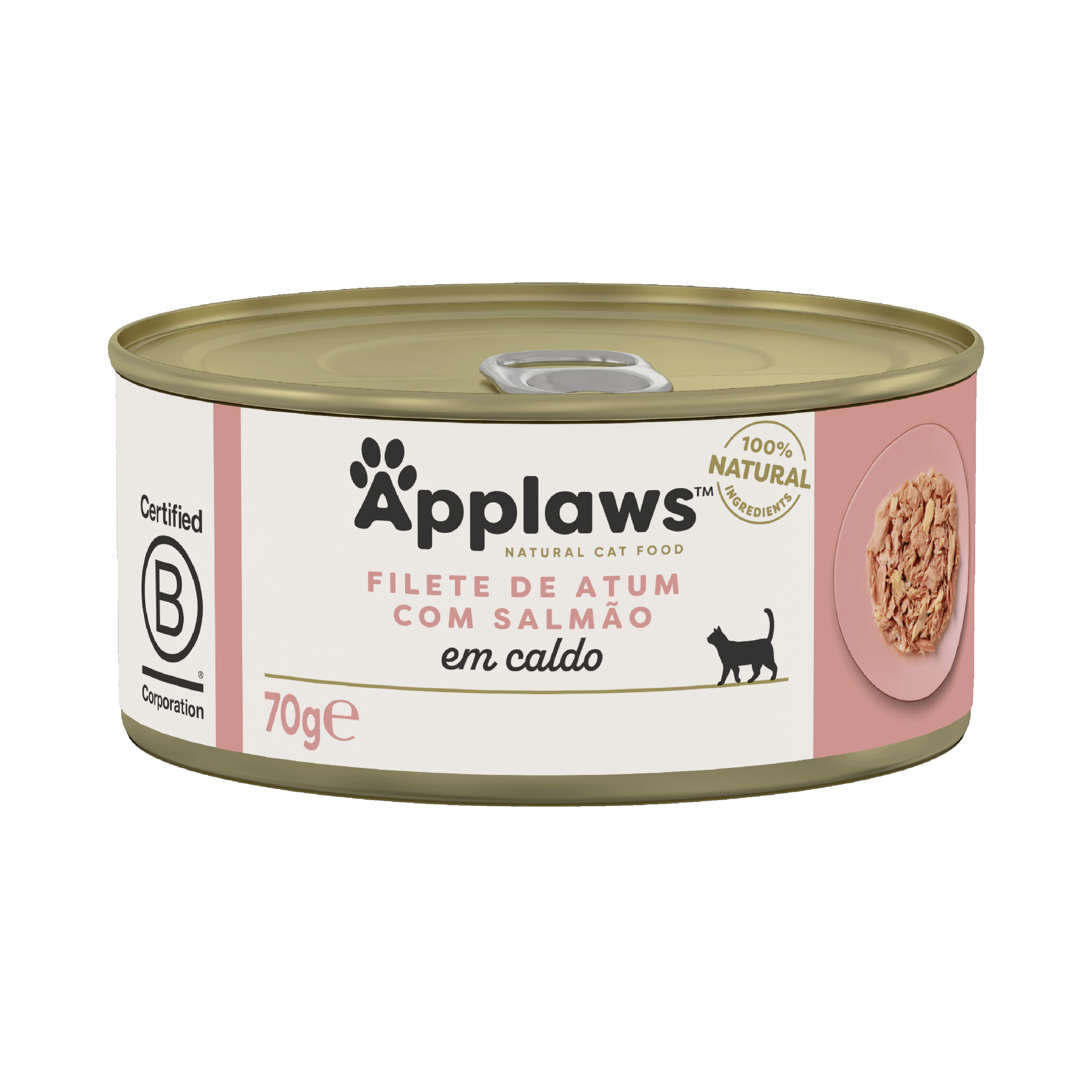 Ração Úmida para Gatos Sabor Filete de Atum com Salmão em Caldo 70g