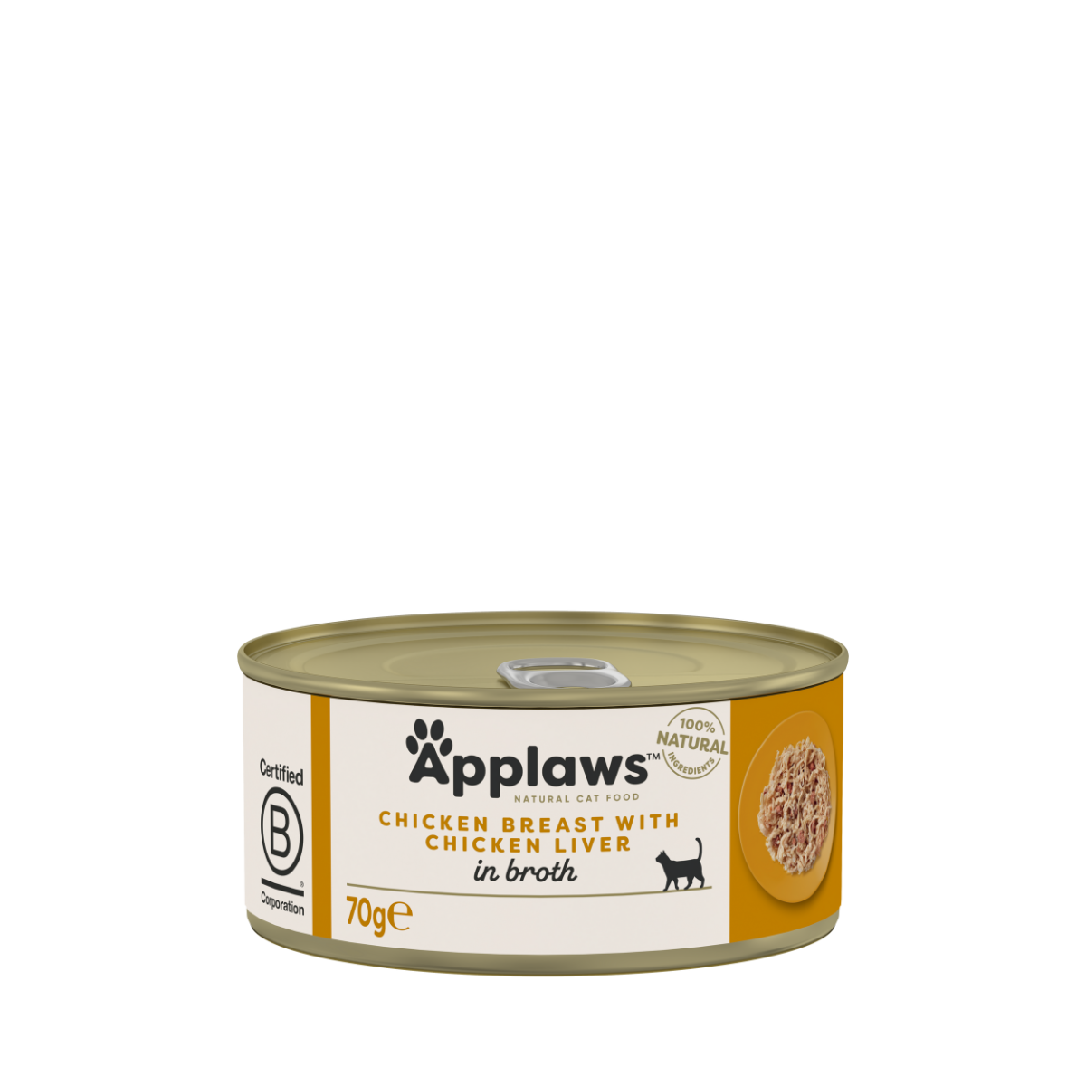 Ração Úmida para Gatos Sabor Peito de Frango com Fígado de Frango em Caldo 70g