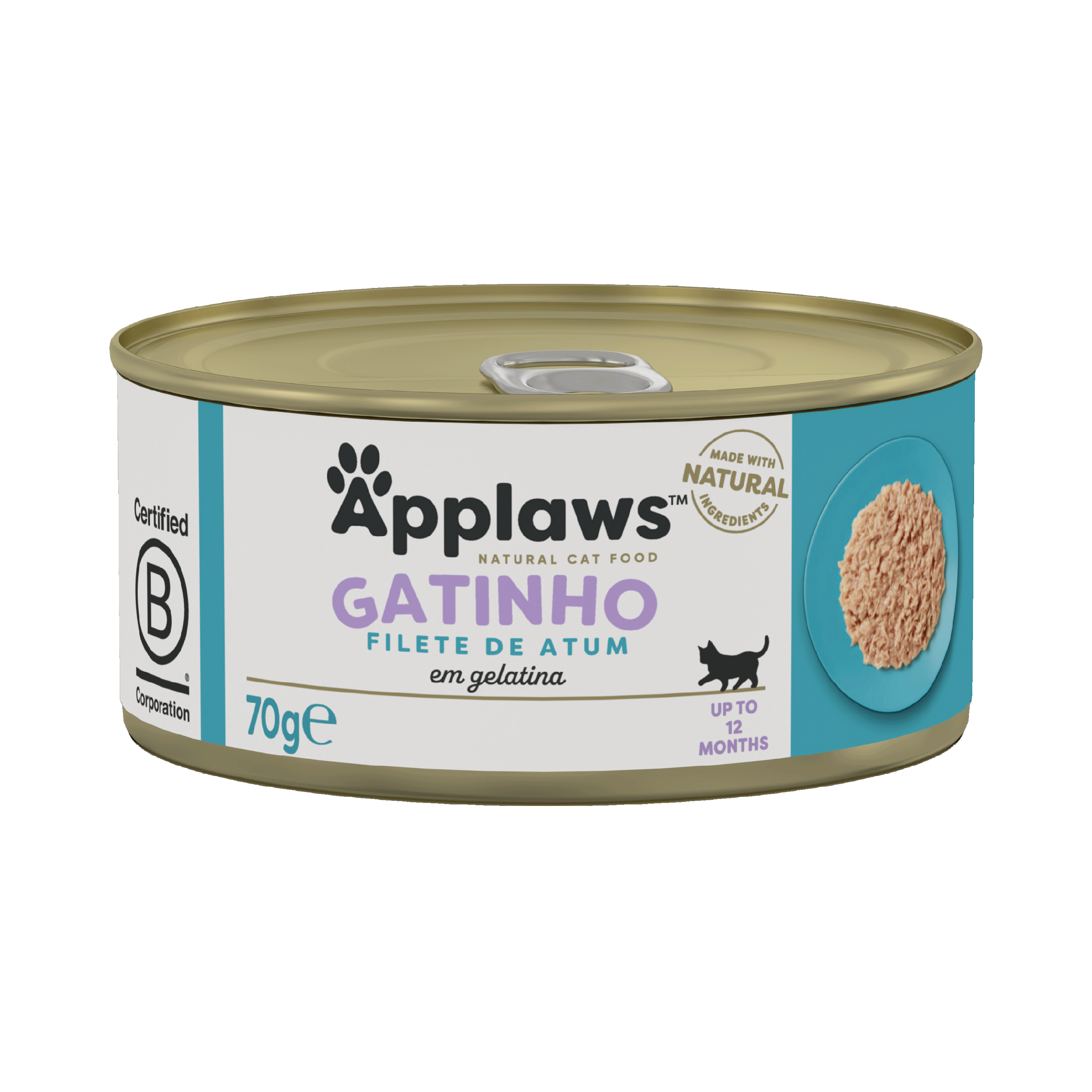Ração Úmida para Gatos Filhotes Sabor Filete de Atum em Gelatina 70g