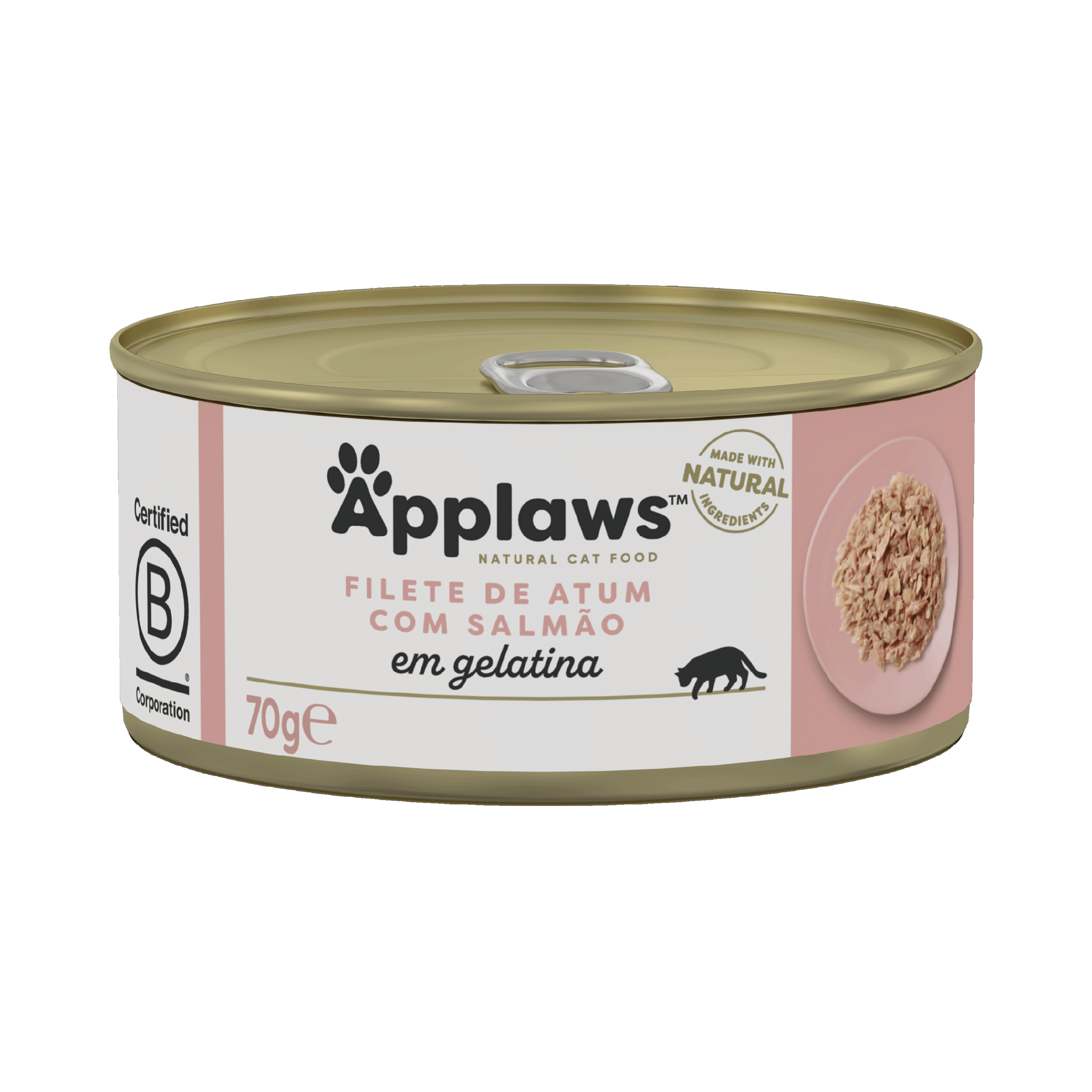 Ração Úmida para Gatos Sabor Filete de Atum com Salmão em Gelatina 70g