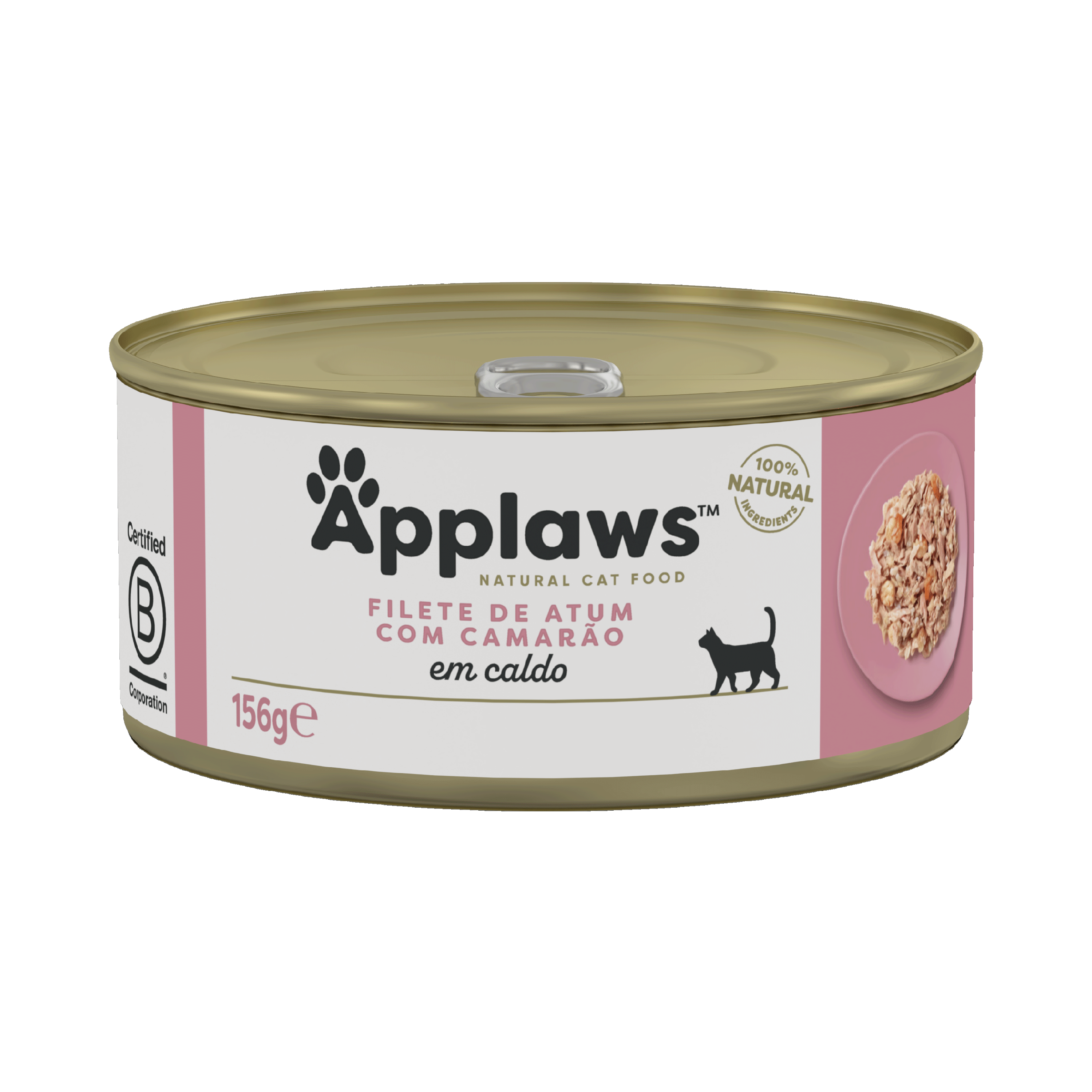 Ração Úmida para Gatos Sabor Filete de Atum com Camarão em Caldo 156g