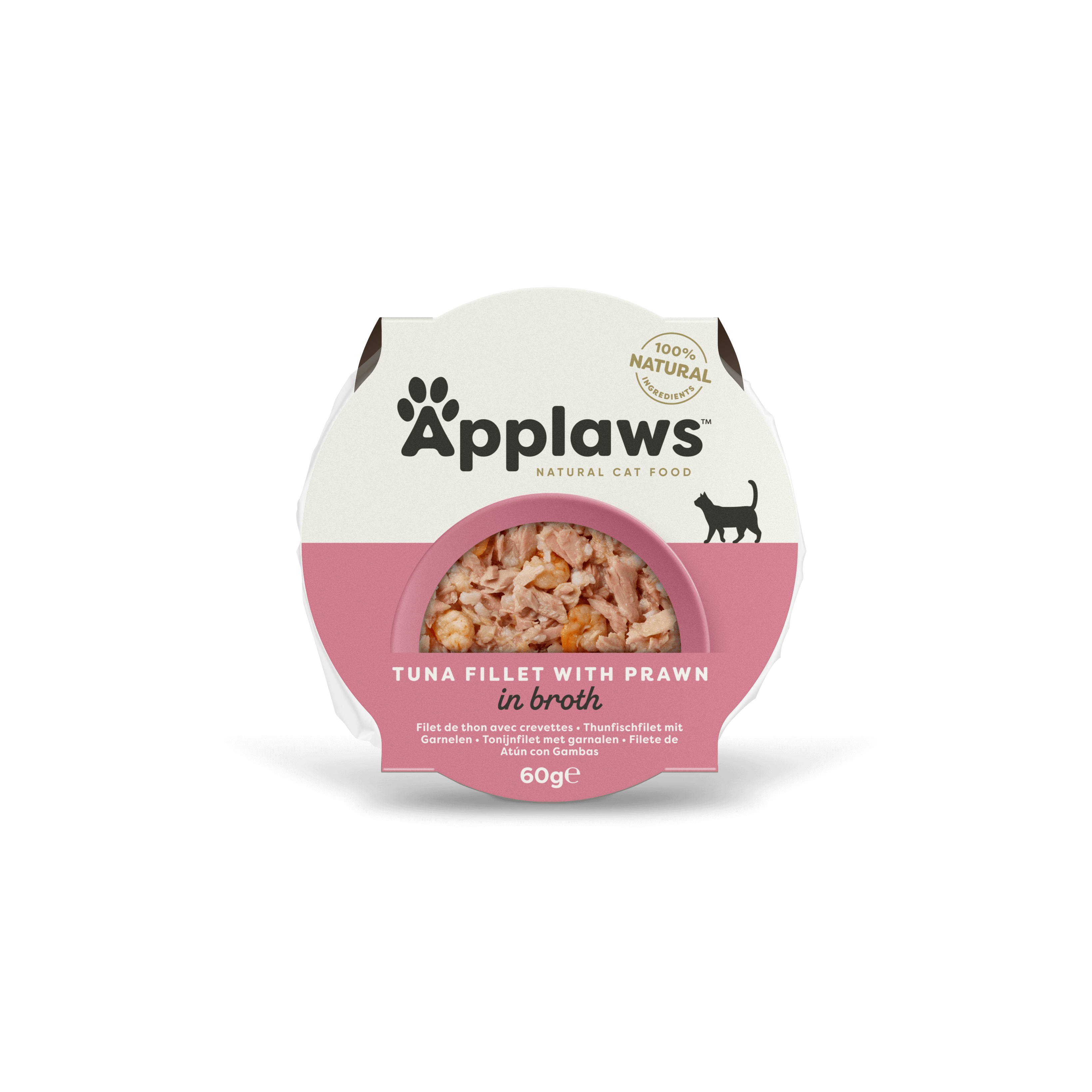Ração Úmida para Gatos Sabor Filete de Atum com Camarão em Caldo 60g