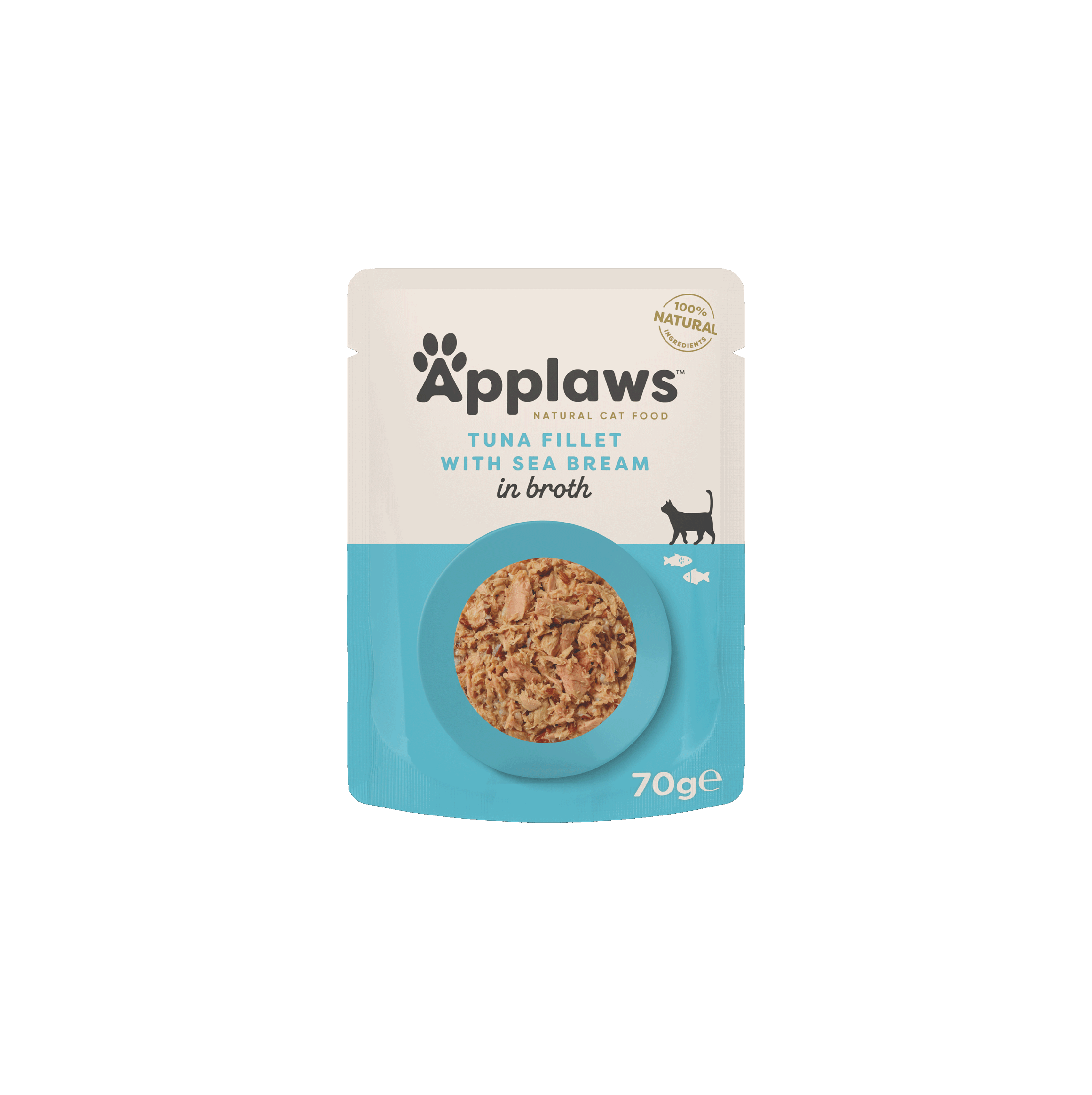 Ração Úmida para Gatos Sabor Filete de Atum com Dourado em Caldo 70g