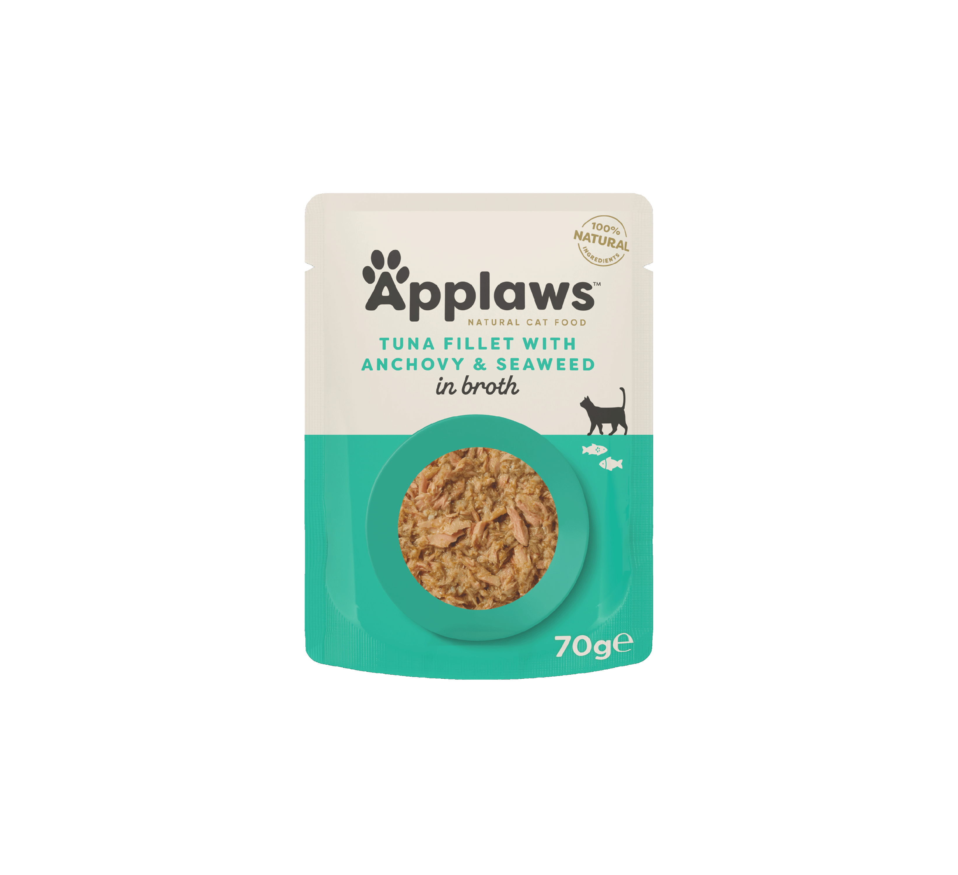Ração Úmida para Gatos Sabor Filete de Atum com Anchova e Alga em Caldo 70g