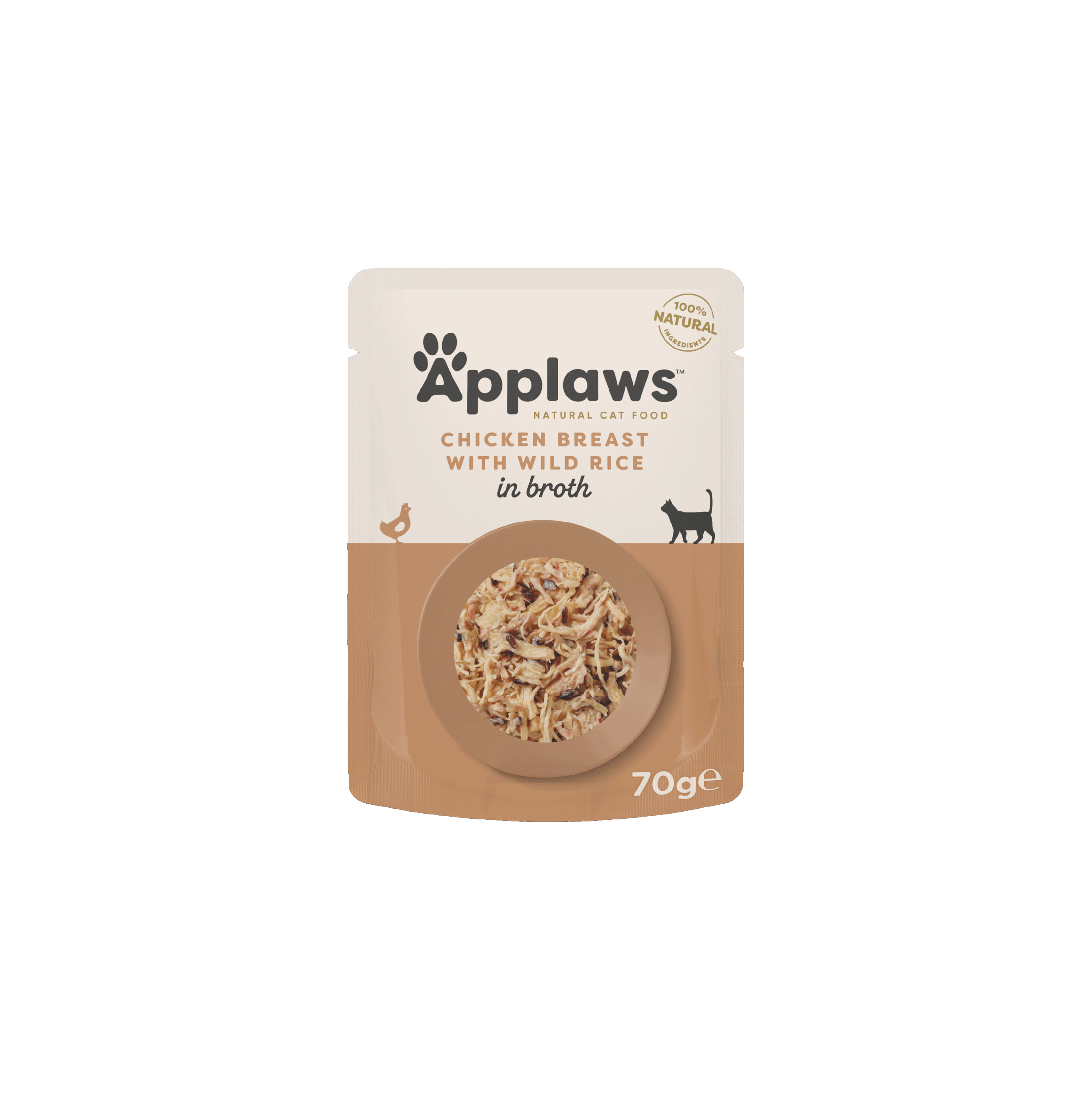 Ração Úmida para Gatos Sabor Peito de Frango com Arroz Selvagem em Caldo 70g