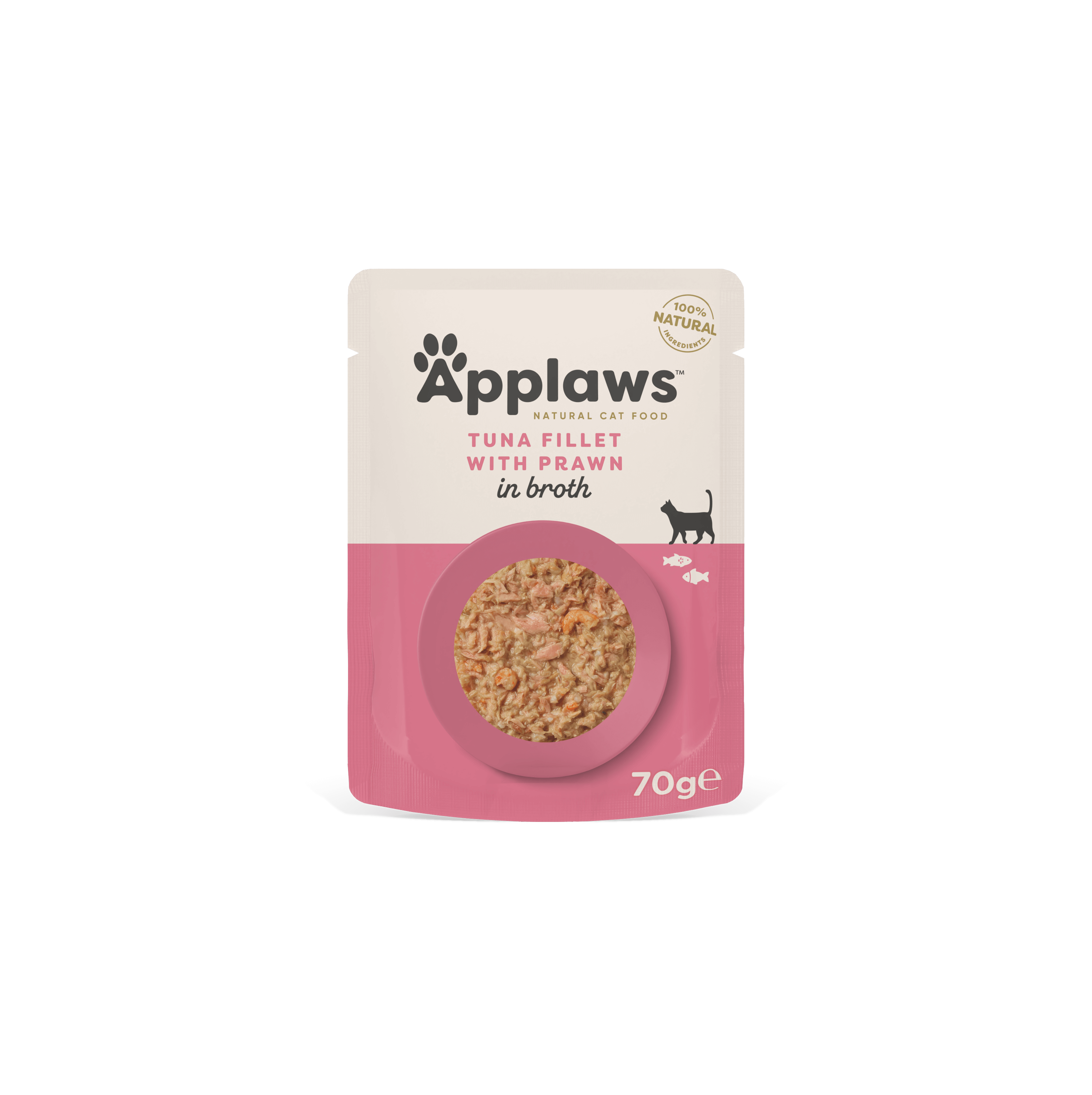 Ração Úmida para Gatos Sabor Filete de Atum com Camarão em Caldo 70g